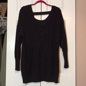 DARK PURPLE COZY SWEATER